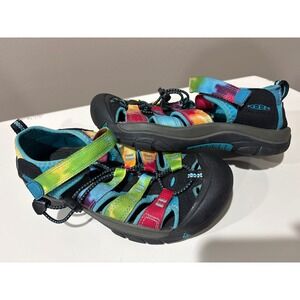 Keen Newport H2 Kids Rainbow Tie Dye Sport Water Sandals Size 3 US Big Kid